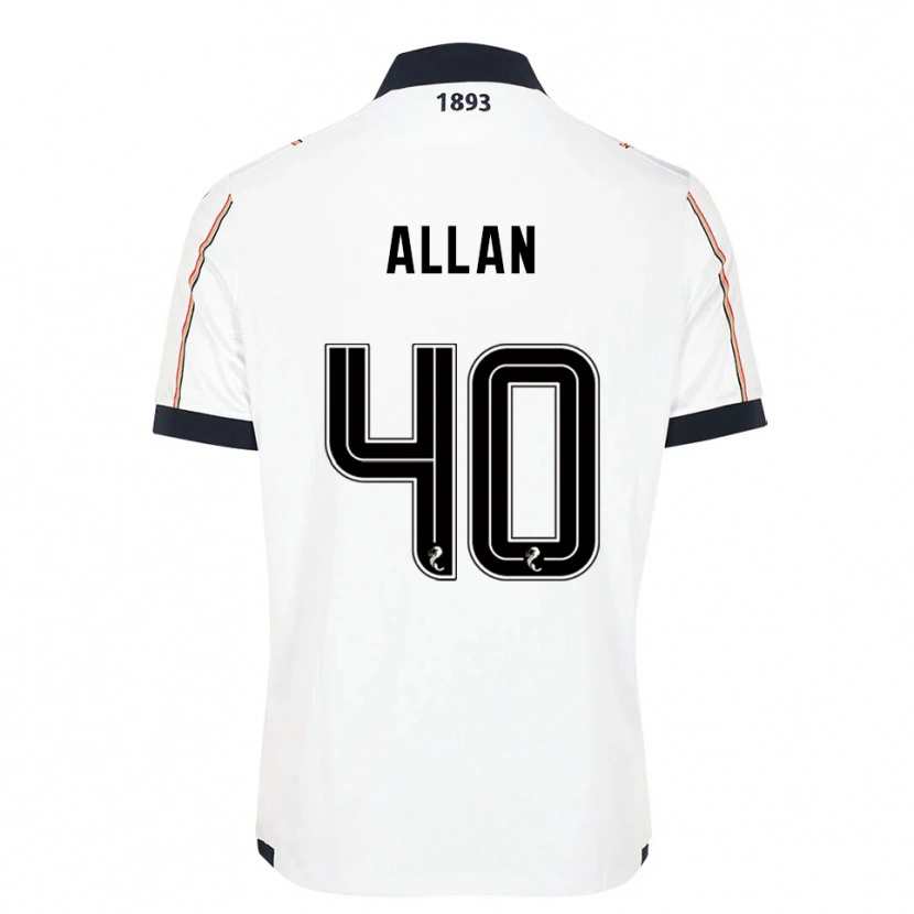 Danxen Herren Finlay Allan #40 Weiß Marine Rot Auswärtstrikot Trikot 2025/26 T-Shirt Österreich