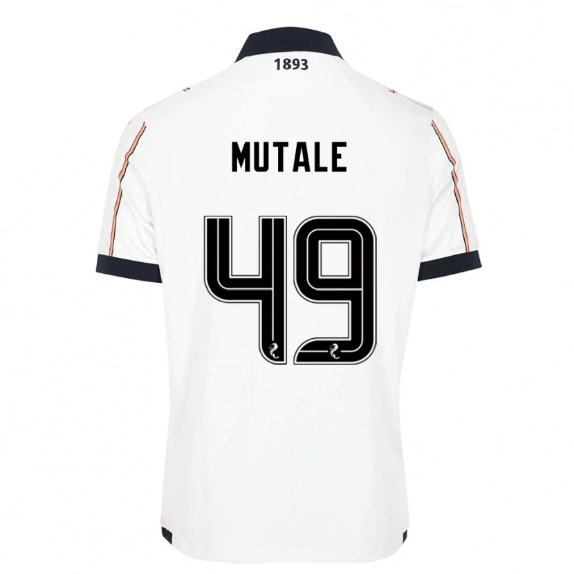 Danxen Herren Euan Mutale #49 Weiß Marine Rot Auswärtstrikot Trikot 2025/26 T-Shirt Österreich