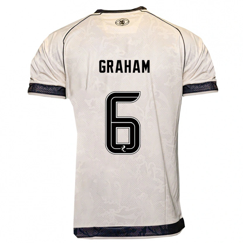 Danxen Herren Ross Graham #6 Weiß Schwarz Auswärtstrikot Trikot 2025/26 T-Shirt Österreich