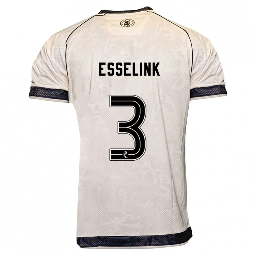 Danxen Herren Bert Esselink #3 Weiß Schwarz Auswärtstrikot Trikot 2025/26 T-Shirt Österreich