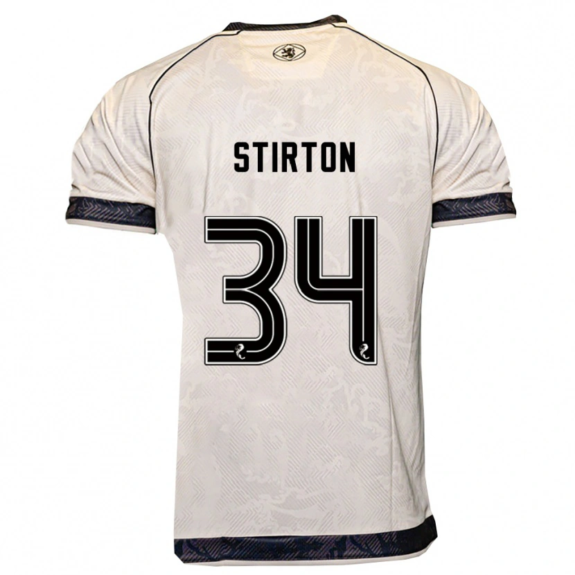 Danxen Herren Owen Stirton #34 Weiß Schwarz Auswärtstrikot Trikot 2025/26 T-Shirt Österreich