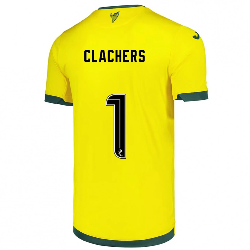Danxen Herren Erin Clachers #1 Gelb Grün Auswärtstrikot Trikot 2025/26 T-Shirt Österreich