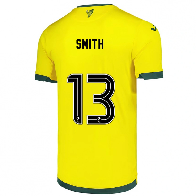 Danxen Herren Jordan Smith #13 Gelb Grün Auswärtstrikot Trikot 2025/26 T-Shirt Österreich