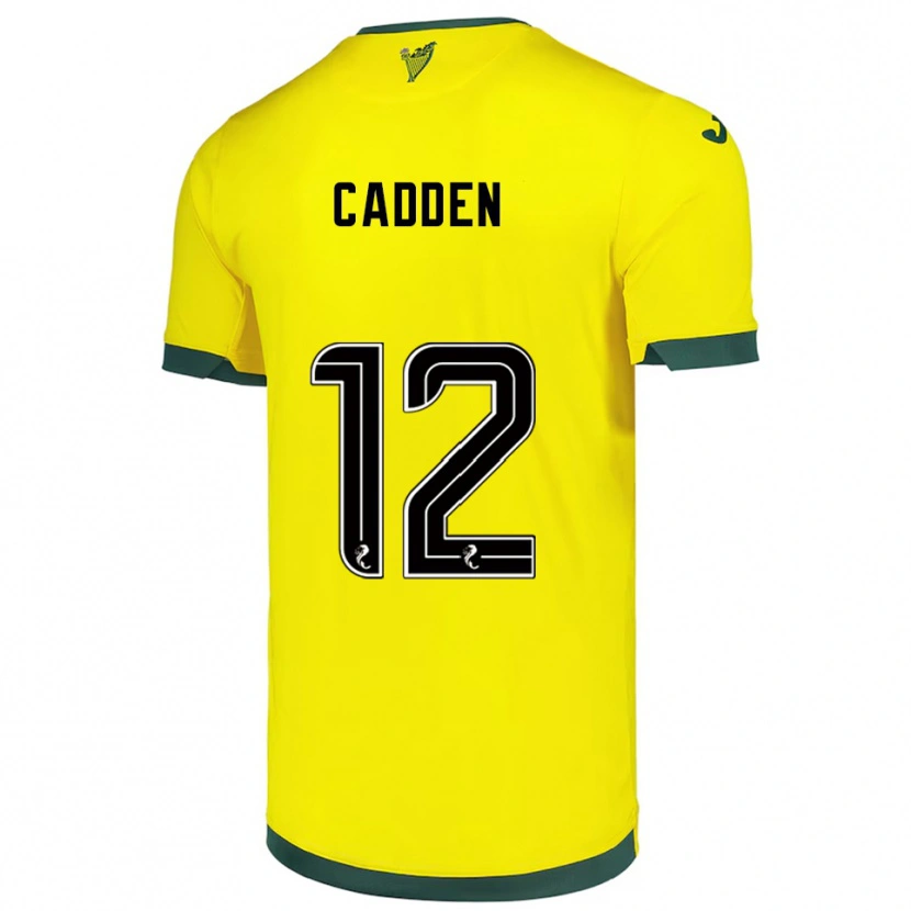 Danxen Herren Chris Cadden #12 Gelb Grün Auswärtstrikot Trikot 2025/26 T-Shirt Österreich