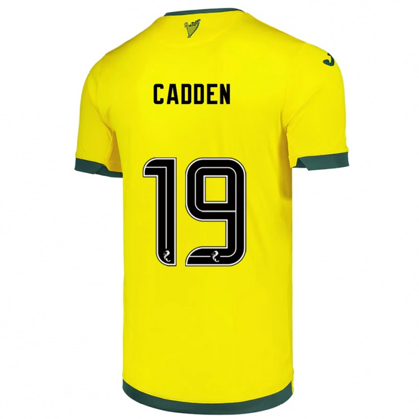 Danxen Herren Nicky Cadden #19 Gelb Grün Auswärtstrikot Trikot 2025/26 T-Shirt Österreich