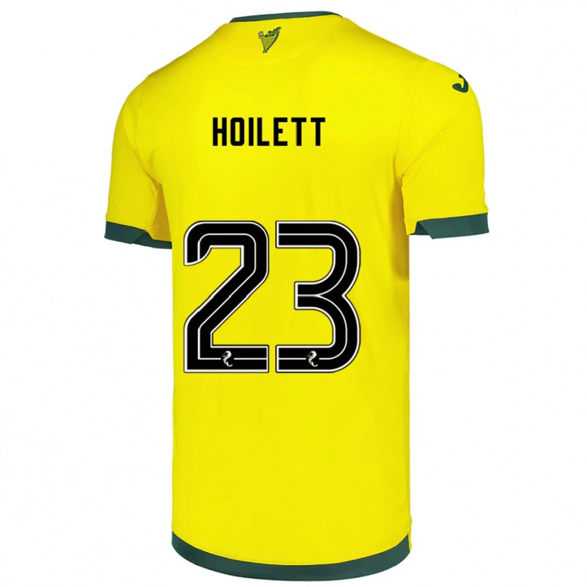 Danxen Herren Junior Hoilett #23 Gelb Grün Auswärtstrikot Trikot 2025/26 T-Shirt Österreich