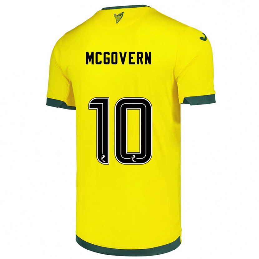 Danxen Herren Kathleen Mcgovern #10 Gelb Grün Auswärtstrikot Trikot 2025/26 T-Shirt Österreich