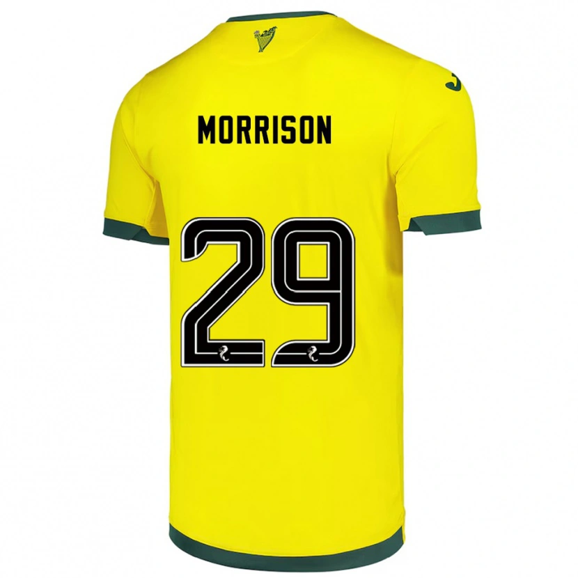 Danxen Herren Kirsty Morrison #29 Gelb Grün Auswärtstrikot Trikot 2025/26 T-Shirt Österreich