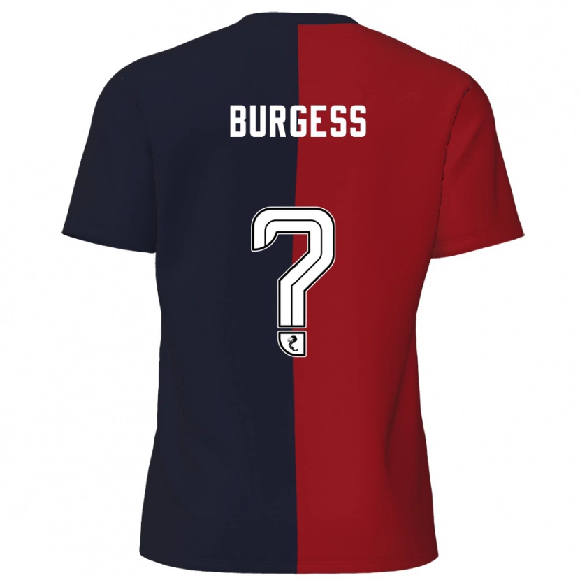 Danxen Herren Logan Burgess #0 Rot Marine Auswärtstrikot Trikot 2025/26 T-Shirt Österreich