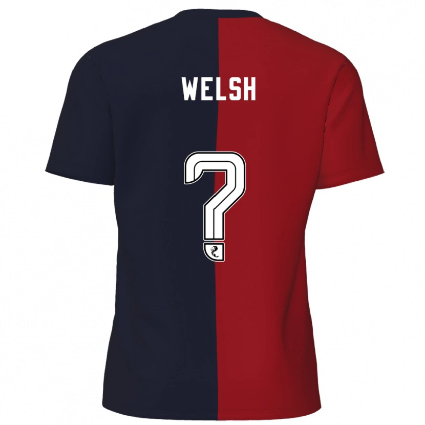 Danxen Herren Cobi Welsh #0 Rot Marine Auswärtstrikot Trikot 2025/26 T-Shirt Österreich