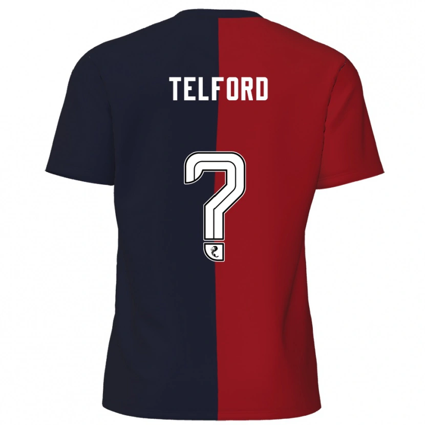 Danxen Herren Nicole Telford #0 Rot Marine Auswärtstrikot Trikot 2025/26 T-Shirt Österreich