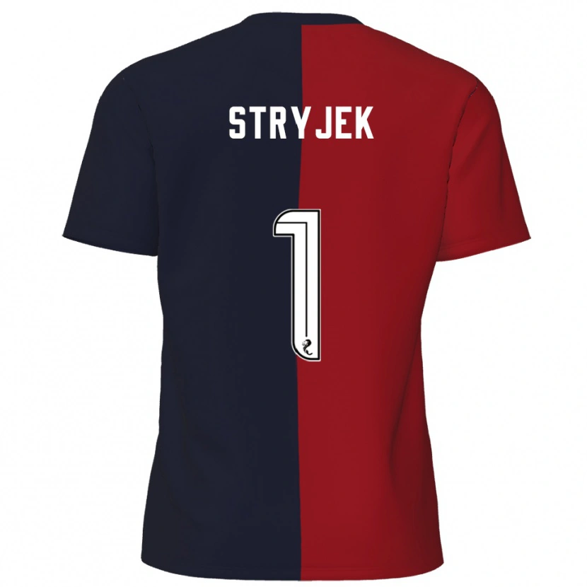 Danxen Herren Maksymilian Stryjek #1 Rot Marine Auswärtstrikot Trikot 2025/26 T-Shirt Österreich