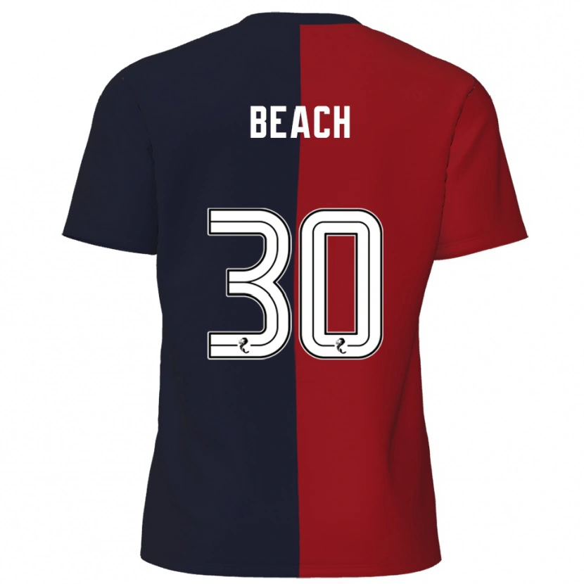 Danxen Herren Eddie Beach #30 Rot Marine Auswärtstrikot Trikot 2025/26 T-Shirt Österreich