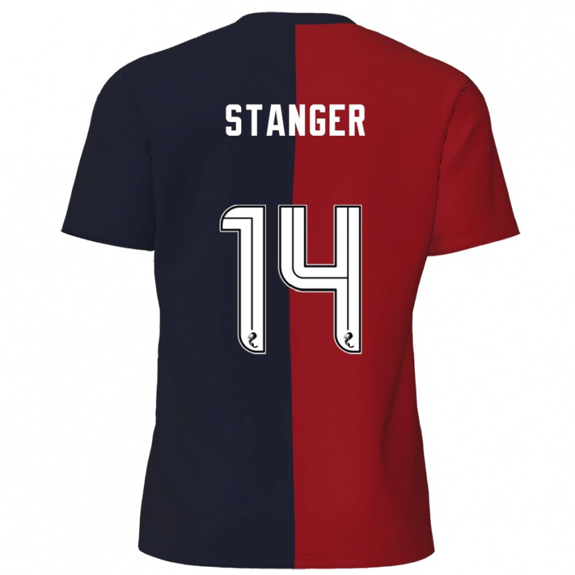 Danxen Herren George Stanger #14 Rot Marine Auswärtstrikot Trikot 2025/26 T-Shirt Österreich