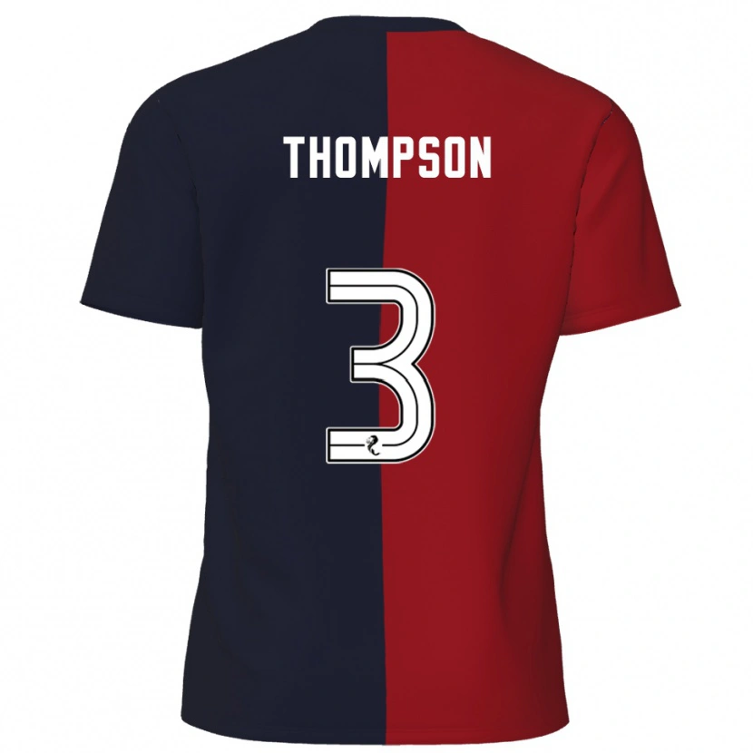 Danxen Herren Dominic Thompson #3 Rot Marine Auswärtstrikot Trikot 2025/26 T-Shirt Österreich