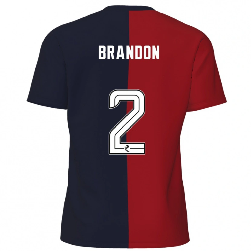 Danxen Herren Jamie Brandon #2 Rot Marine Auswärtstrikot Trikot 2025/26 T-Shirt Österreich