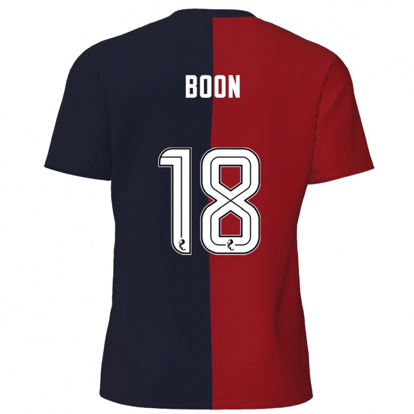 Danxen Herren Aiden Boon #18 Rot Marine Auswärtstrikot Trikot 2025/26 T-Shirt Österreich