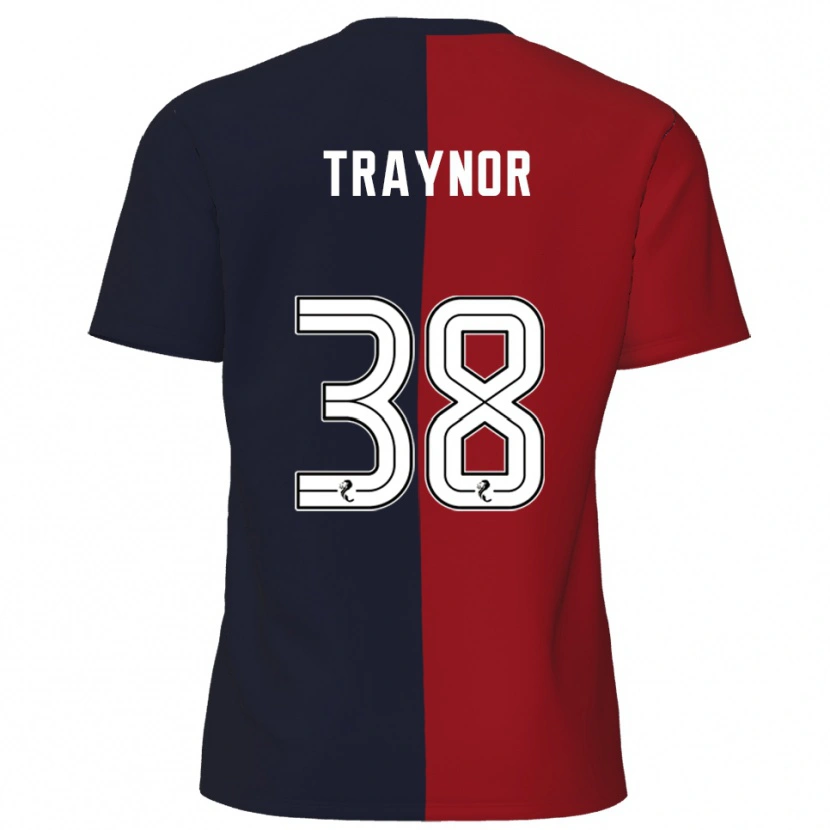 Danxen Herren Archie Traynor #38 Rot Marine Auswärtstrikot Trikot 2025/26 T-Shirt Österreich