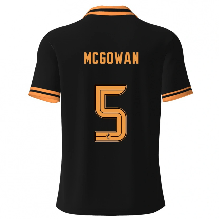 Danxen Herren Ryan Mcgowan #5 Schwarz Gelb Auswärtstrikot Trikot 2025/26 T-Shirt Österreich