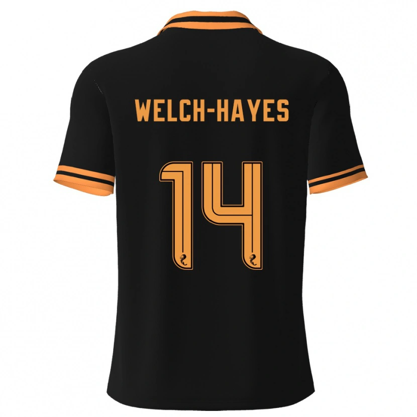 Danxen Herren Miles Welch-Hayes #14 Schwarz Gelb Auswärtstrikot Trikot 2025/26 T-Shirt Österreich