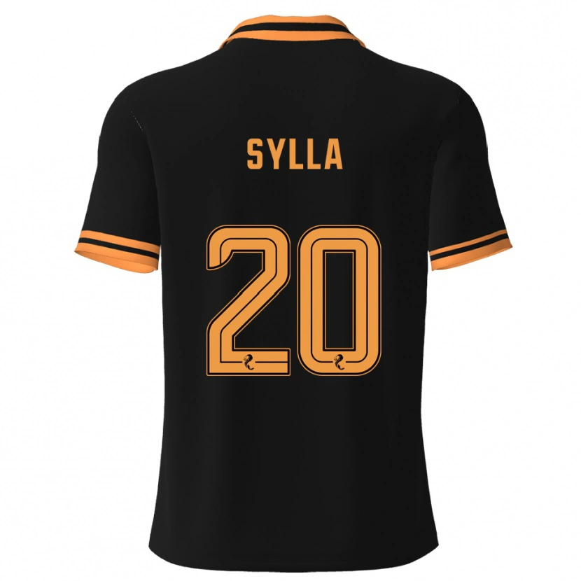 Danxen Herren Mohamad Sylla #20 Schwarz Gelb Auswärtstrikot Trikot 2025/26 T-Shirt Österreich