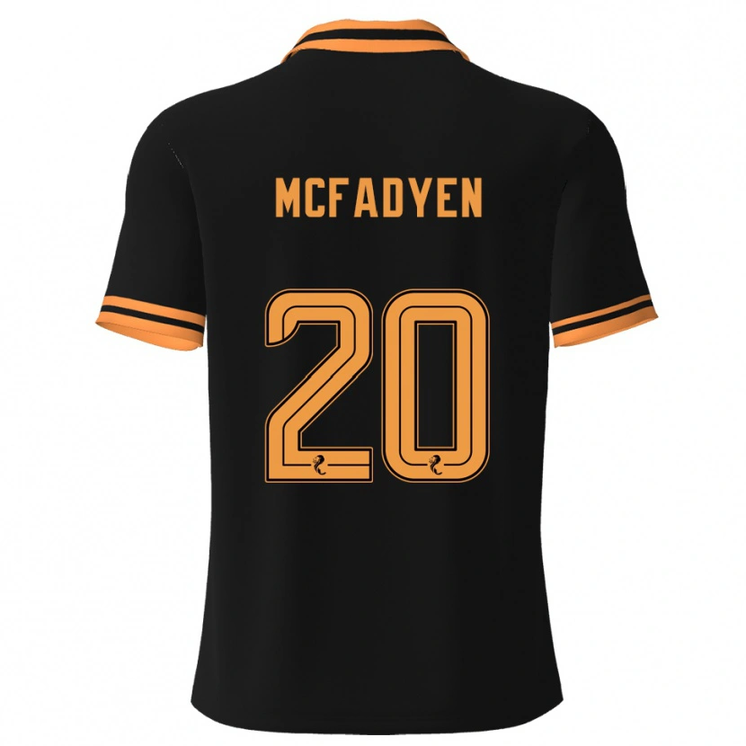 Danxen Herren Emma Mcfadyen #20 Schwarz Gelb Auswärtstrikot Trikot 2025/26 T-Shirt Österreich