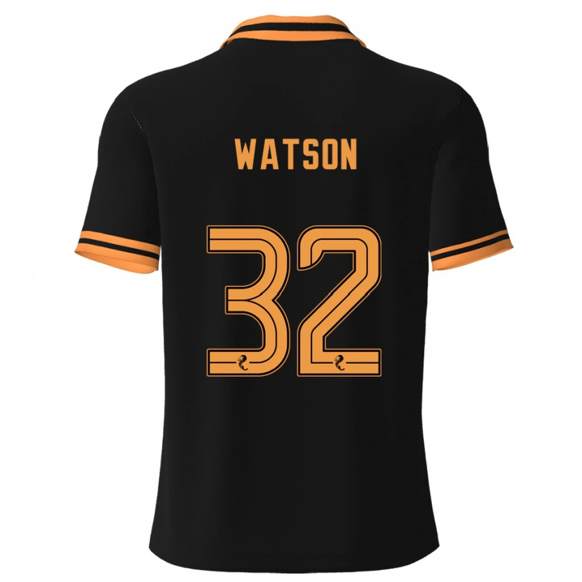 Danxen Herren Ashley Watson #32 Schwarz Gelb Auswärtstrikot Trikot 2025/26 T-Shirt Österreich