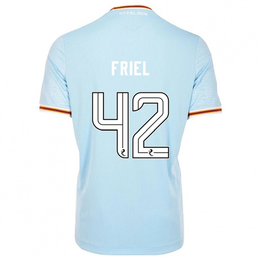 Danxen Herren Jon-Joe Friel #42 Himmelblau Auswärtstrikot Trikot 2025/26 T-Shirt Österreich