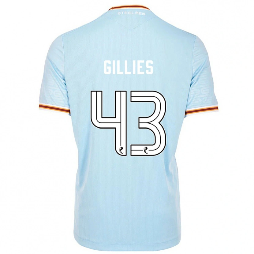 Danxen Herren Jay Gillies #43 Himmelblau Auswärtstrikot Trikot 2025/26 T-Shirt Österreich