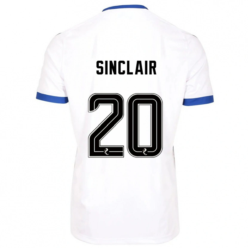Danxen Herren Ross Sinclair #20 Weiß Blau Auswärtstrikot Trikot 2025/26 T-Shirt Österreich