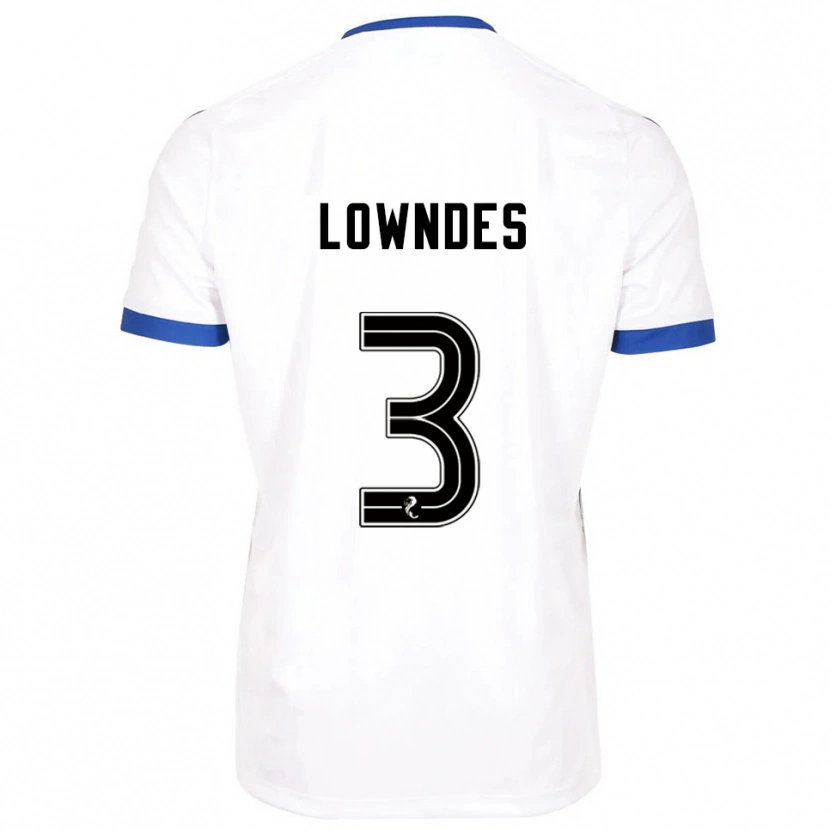 Danxen Herren Thomas Lowndes #3 Weiß Blau Auswärtstrikot Trikot 2025/26 T-Shirt Österreich