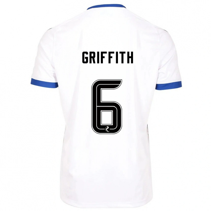 Danxen Herren Víctor Griffith #6 Weiß Blau Auswärtstrikot Trikot 2025/26 T-Shirt Österreich