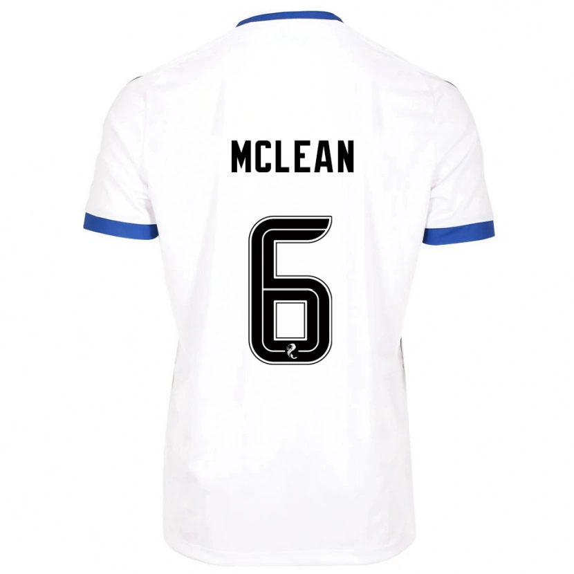 Danxen Herren Elvie Mclean #6 Weiß Blau Auswärtstrikot Trikot 2025/26 T-Shirt Österreich