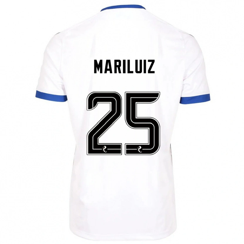 Danxen Herren Mariluiz Sanchez #25 Weiß Blau Auswärtstrikot Trikot 2025/26 T-Shirt Österreich
