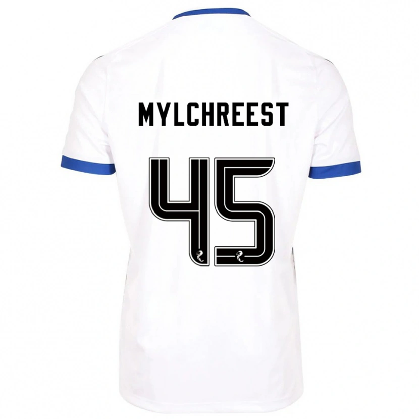 Danxen Herren Jackson Mylchreest #45 Weiß Blau Auswärtstrikot Trikot 2025/26 T-Shirt Österreich