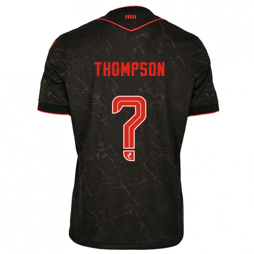 Danxen Herren Struan Thompson #0 Schwarz Rot Auswärtstrikot Trikot 2025/26 T-Shirt Österreich