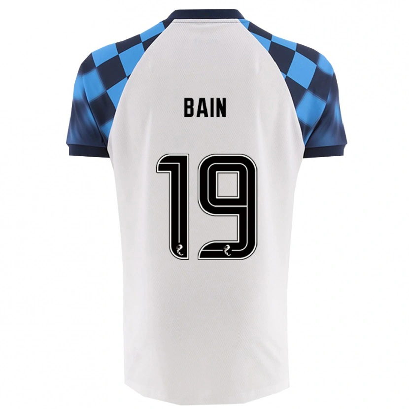 Danxen Herren Scott Bain #19 Weiß Himmelblau Auswärtstrikot Trikot 2025/26 T-Shirt Österreich