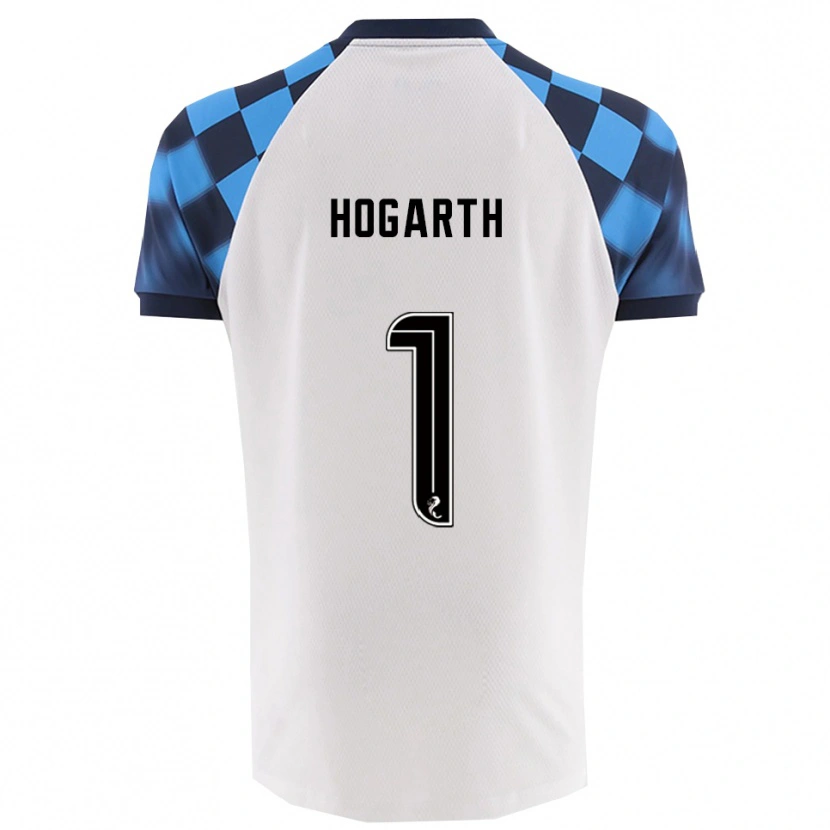 Danxen Herren Nicky Hogarth #1 Weiß Himmelblau Auswärtstrikot Trikot 2025/26 T-Shirt Österreich