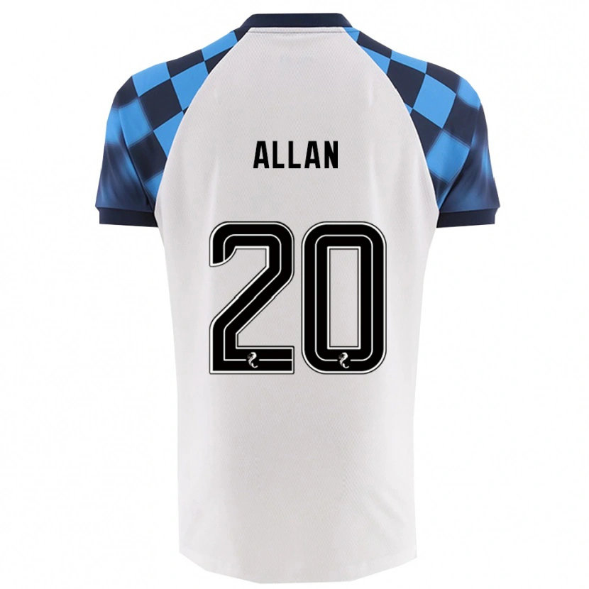 Danxen Herren Connor Allan #20 Weiß Himmelblau Auswärtstrikot Trikot 2025/26 T-Shirt Österreich