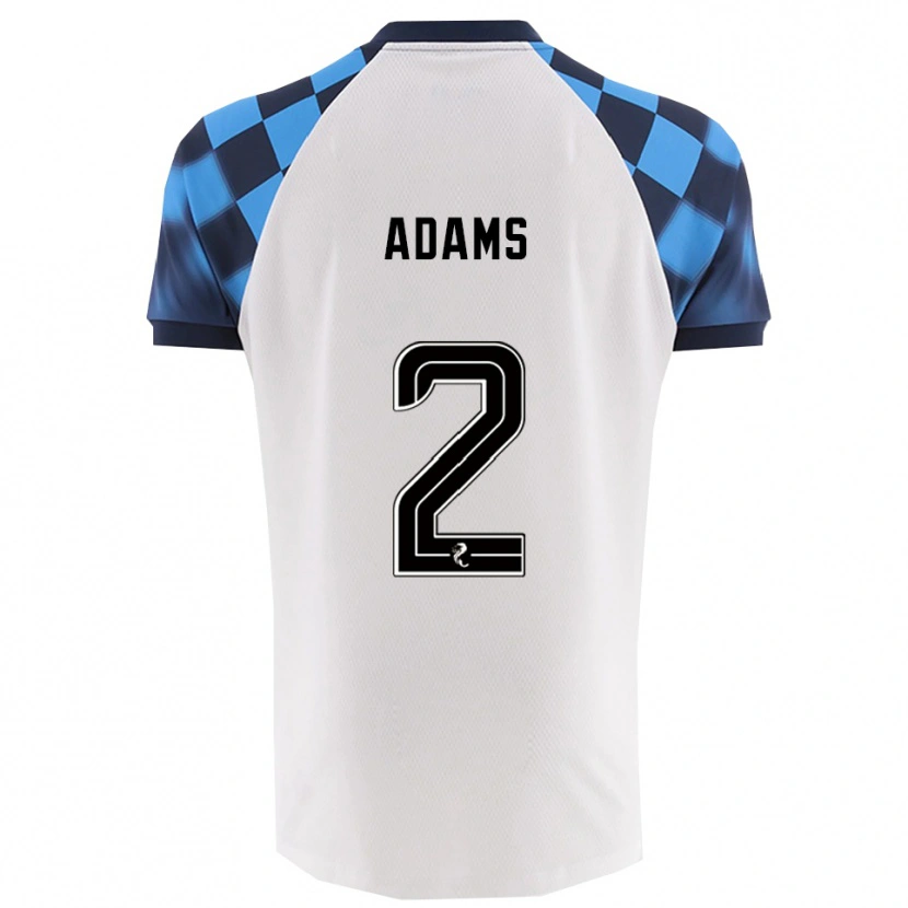 Danxen Herren Keelan Adams #2 Weiß Himmelblau Auswärtstrikot Trikot 2025/26 T-Shirt Österreich