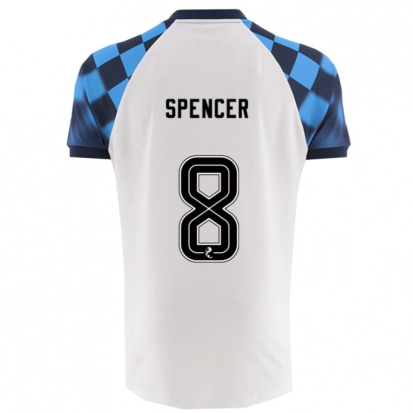 Danxen Herren Brad Spencer #8 Weiß Himmelblau Auswärtstrikot Trikot 2025/26 T-Shirt Österreich