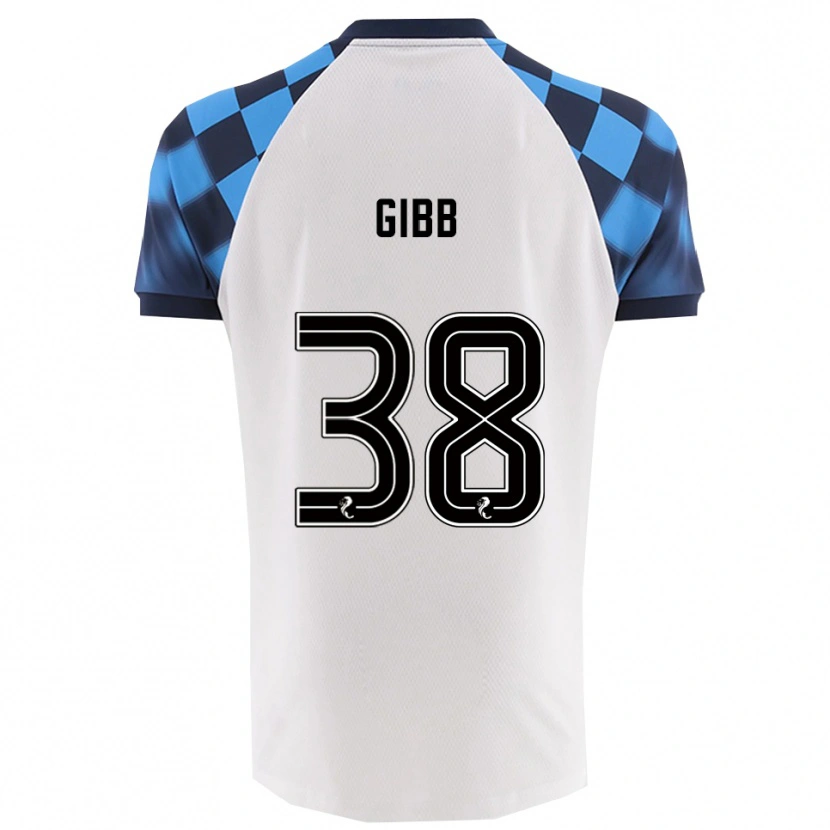 Danxen Herren Thomas Gibb #38 Weiß Himmelblau Auswärtstrikot Trikot 2025/26 T-Shirt Österreich