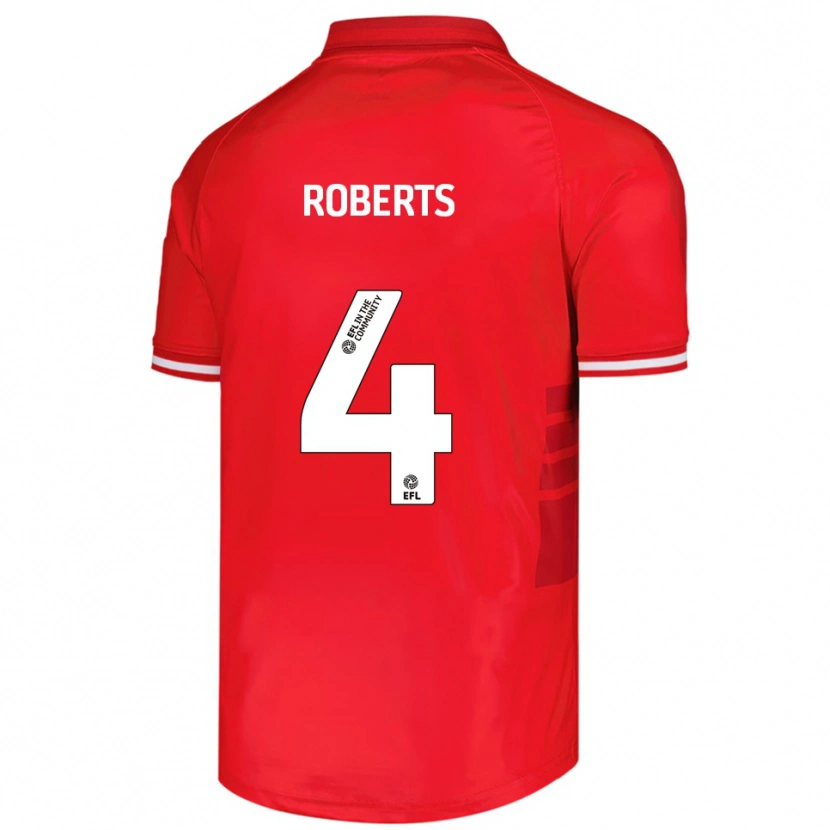 Danxen Damen Marc Roberts #4 Rot Weiß Heimtrikot Trikot 2025/26 T-Shirt Österreich