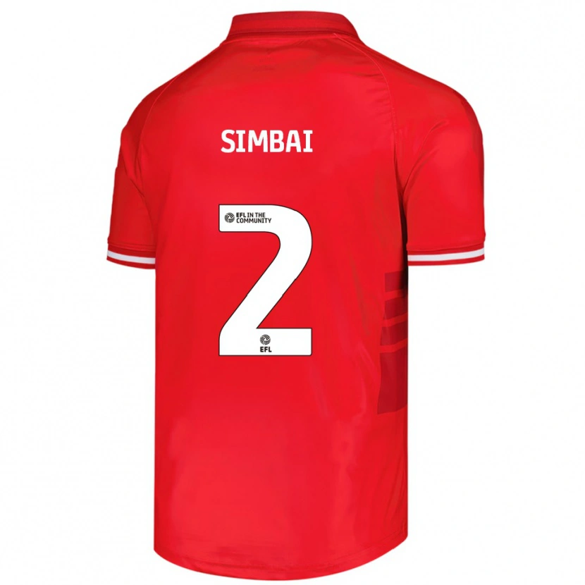 Danxen Damen Kingston Simbai #2 Rot Weiß Heimtrikot Trikot 2025/26 T-Shirt Österreich