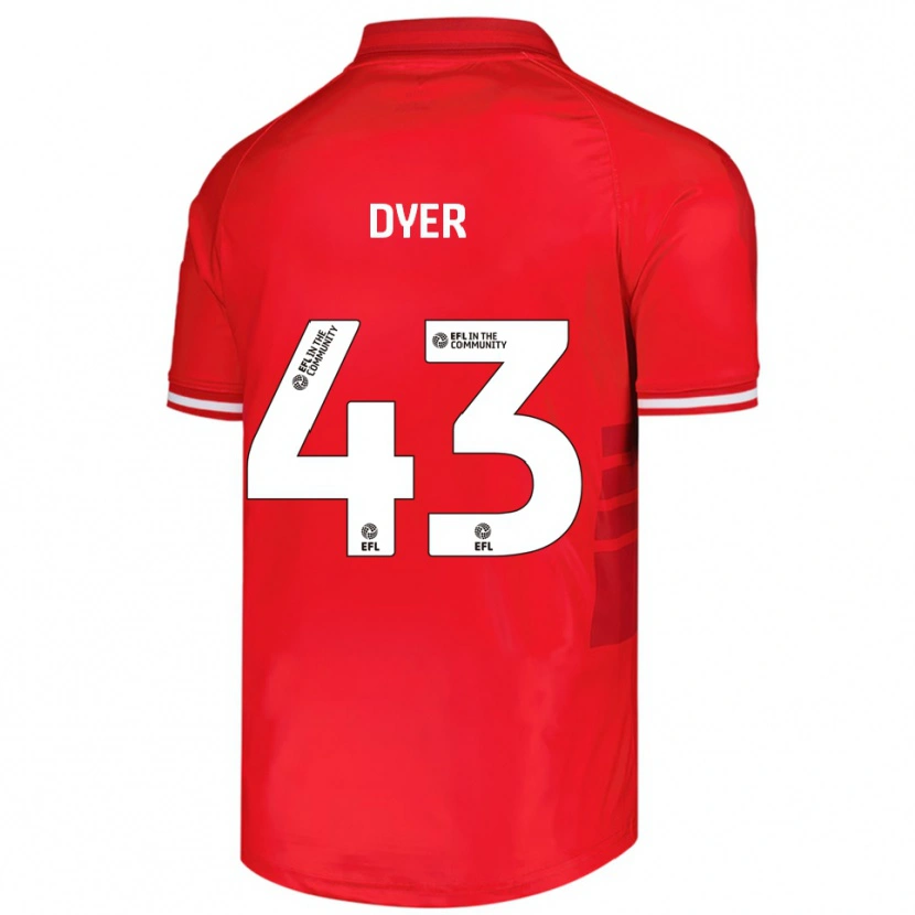 Danxen Damen Josiah Dyer #43 Rot Weiß Heimtrikot Trikot 2025/26 T-Shirt Österreich