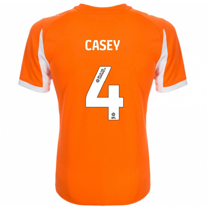 Danxen Damen Oliver Casey #4 Orange Weiß Heimtrikot Trikot 2025/26 T-Shirt Österreich
