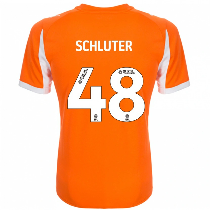 Danxen Damen Gabriel Schluter #48 Orange Weiß Heimtrikot Trikot 2025/26 T-Shirt Österreich