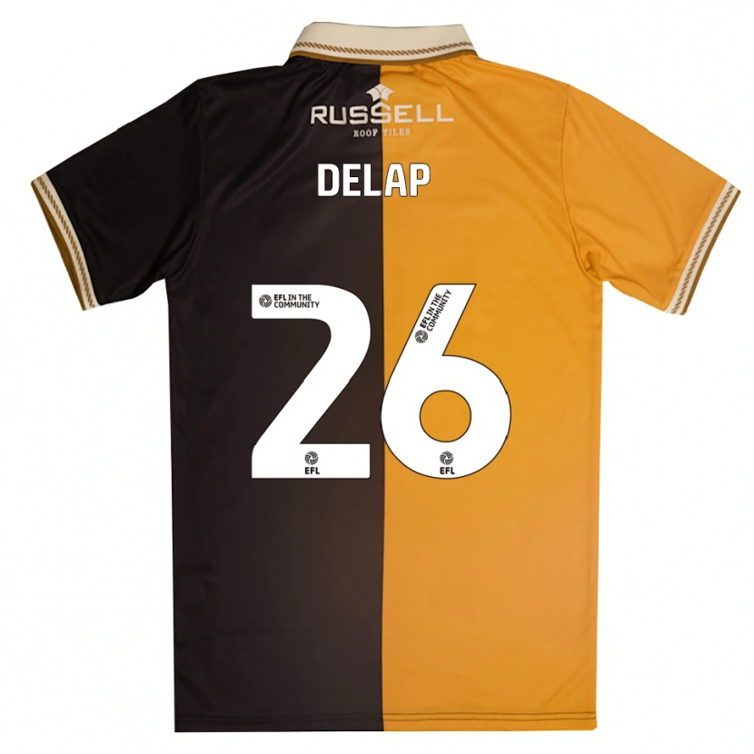 Danxen Damen Finn Delap #26 Gelb Schwarz Heimtrikot Trikot 2025/26 T-Shirt Österreich