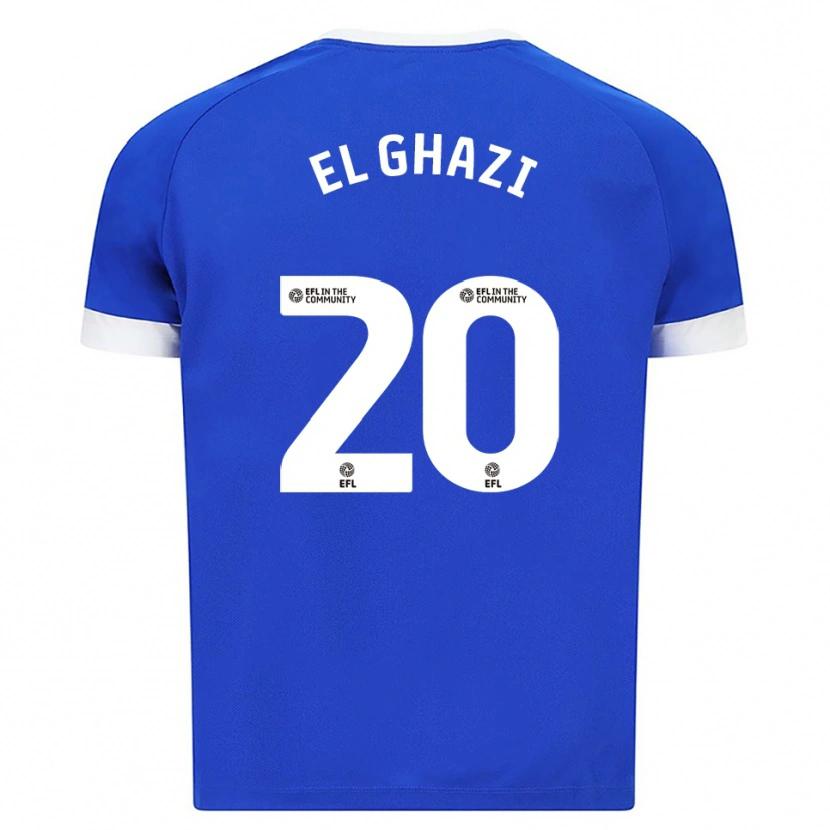 Danxen Damen Anwar El Ghazi #20 Blau Weiß Heimtrikot Trikot 2025/26 T-Shirt Österreich
