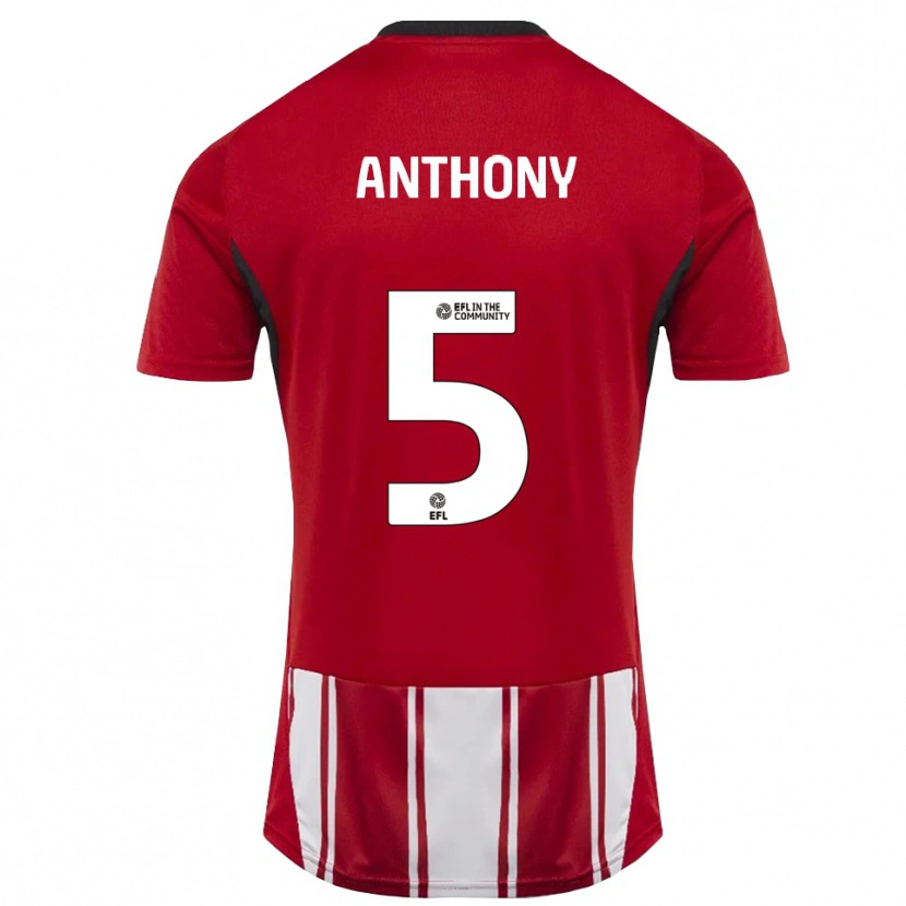 Danxen Damen Jack Anthony #5 Rot Weiß Schwarz Heimtrikot Trikot 2025/26 T-Shirt Österreich